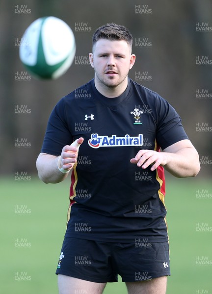 020216 - Wales Rugby Training - Rob Evans during training