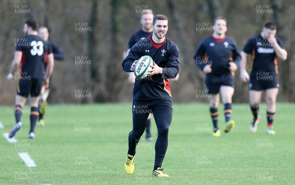 020216 - Wales Rugby Training - George North during training