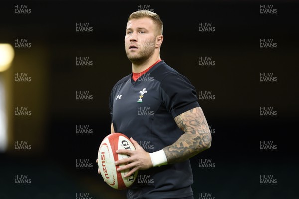 020218 - Wales Rugby Training - Ross Moriarty during training