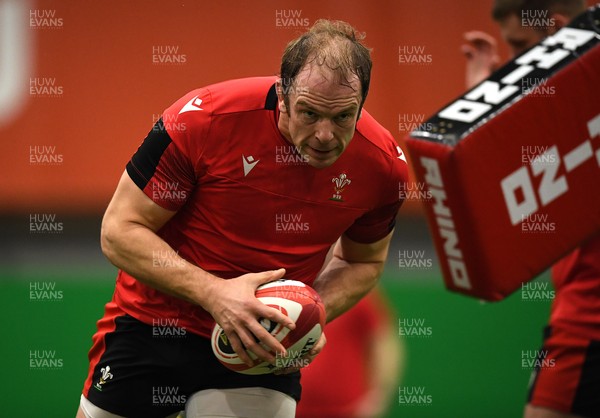 020221 - Wales Rugby Training - Alun Wyn Jones during training