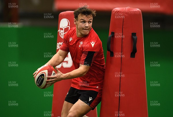 020221 - Wales Rugby Training - Jarrod Evans during training