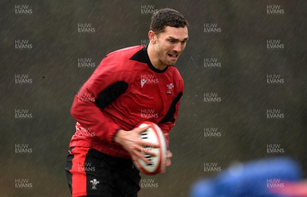 020221 - Wales Rugby Training - George North during training