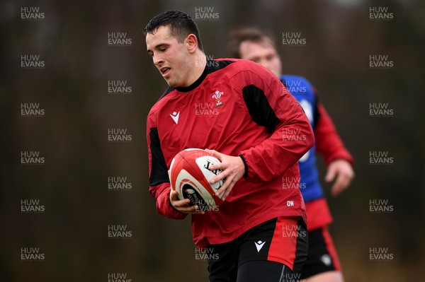 020221 - Wales Rugby Training - Owen Watkin during training