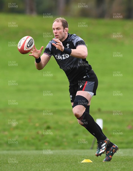 020223 - Wales Rugby Training - Alun Wyn Jones during training
