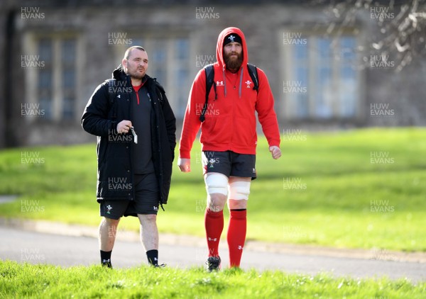 020320 - Wales Rugby Training - Ken Owens and Jake Ball during training