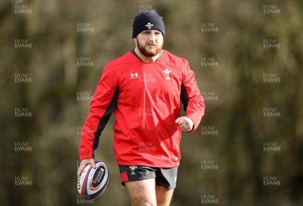 020320 - Wales Rugby Training - Dillon Lewis during training