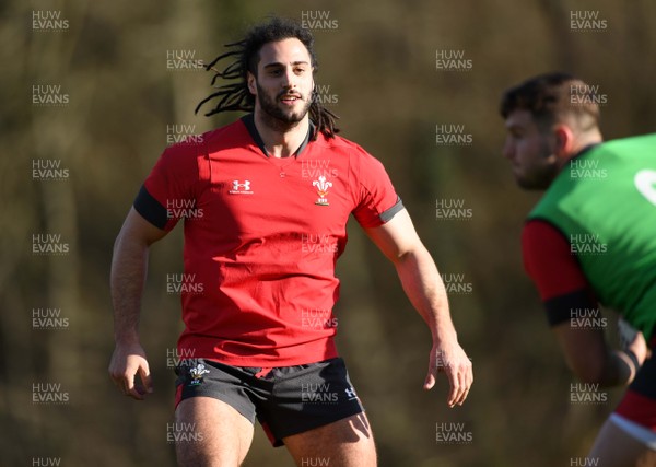 020320 - Wales Rugby Training - Josh Navidi during training