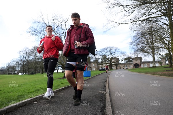 020326 - Wales Rugby Training - Joe Hawkins and Dafydd Jenkins during training