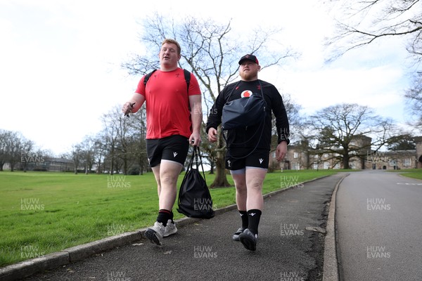 020326 - Wales Rugby Training - Rhys Carre and Keiron Assiratti during training