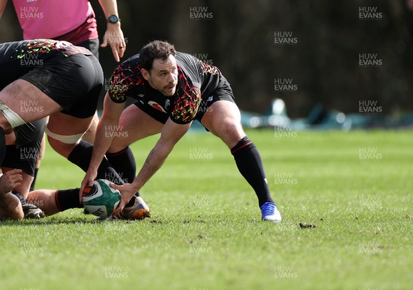 020326 - Wales Rugby Training - Tomos Williams during training