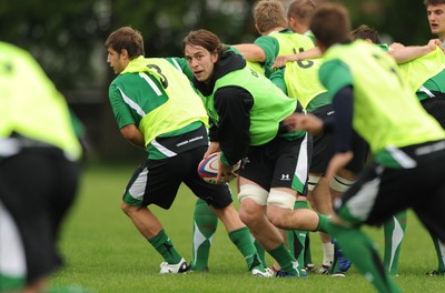 02.06.09 - Wales Rugby Training - Ryan Jones in action during training. 