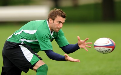 02.06.09 - Wales Rugby Training - Nicky Robinson in action during training. 