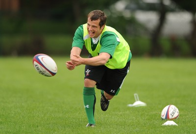 02.06.09 - Wales Rugby Training - Daniel Evans in action during training. 