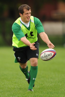 02.06.09 - Wales Rugby Training - Daniel Evans in action during training. 