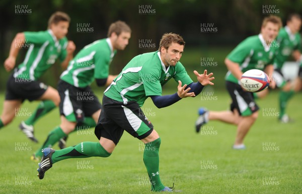 02.06.09 - Wales Rugby Training - Nicky Robinson in action during training. 