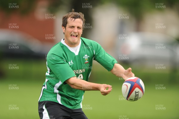 02.06.09 - Wales Rugby Training - Daniel Evans in action during training. 