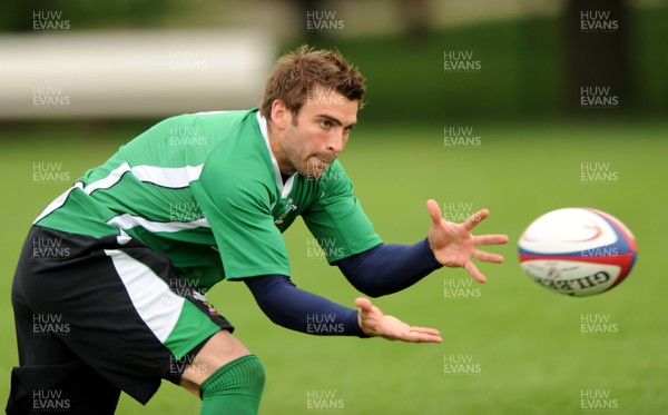 02.06.09 - Wales Rugby Training - Nicky Robinson in action during training. 