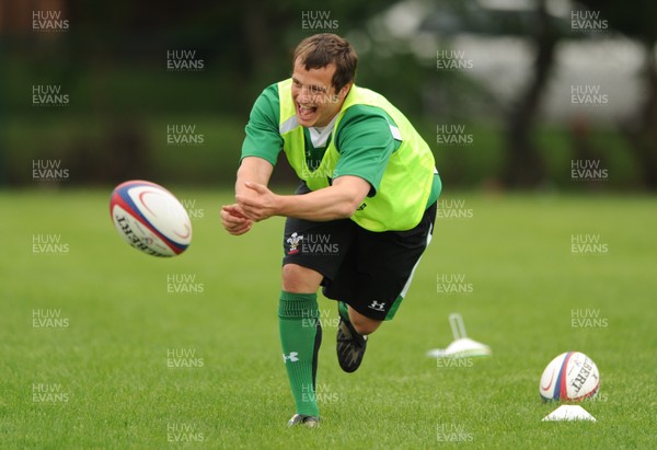 02.06.09 - Wales Rugby Training - Daniel Evans in action during training. 