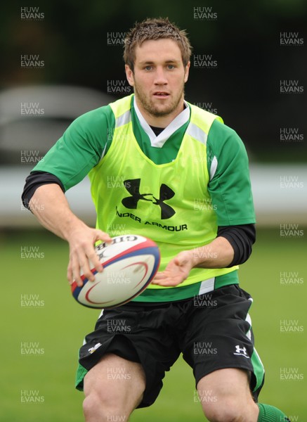 02.06.09 - Wales Rugby Training - Andrew Bishop in action during training. 