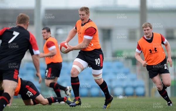 020613 - Wales Rugby Training -Bradley Davies duirng training