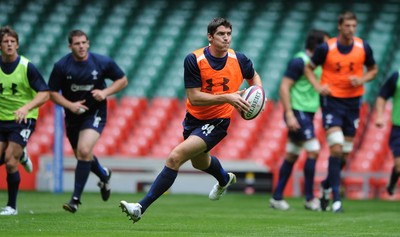 02.08.11 - Wales Rugby Training - James Hook during training. 