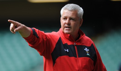 02.08.11 - Wales Rugby Training - Head coach Warren Gatland during training. 