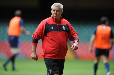 02.08.11 - Wales Rugby Training - Head coach Warren Gatland during training. 