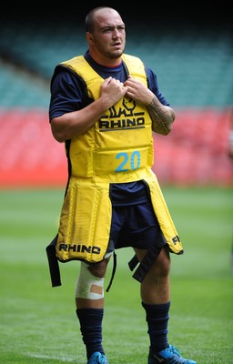 02.08.11 - Wales Rugby Training - Craig Mitchell during training. 