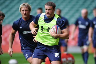 02.08.11 - Wales Rugby Training - Jamie Roberts during training. 