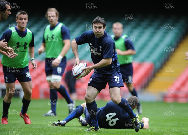 02.08.11 - Wales Rugby Training - Stephen Jones during training. 