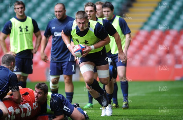 02.08.11 - Wales Rugby Training - Dan Lydiate during training. 