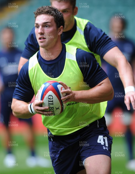 02.08.11 - Wales Rugby Training - George North during training. 