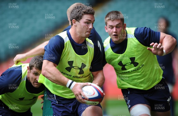 02.08.11 - Wales Rugby Training - George North during training. 