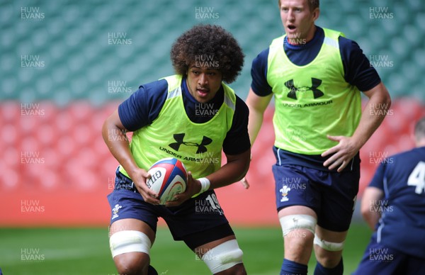 02.08.11 - Wales Rugby Training - Toby Faletau during training. 
