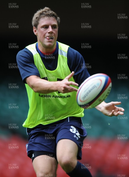 02.08.11 - Wales Rugby Training - Rhys Priestland during training. 
