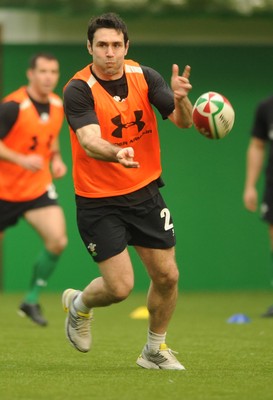 02.11.09 - Wales Rugby Training - Stephen Jones in action during training. 