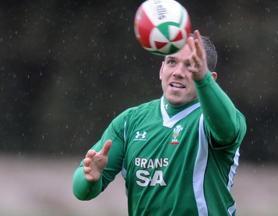 02.11.09 - Wales Rugby Training Paul James takes part in a training session ahead of his sides match against the New Zealand All Blacks on Saturday 
