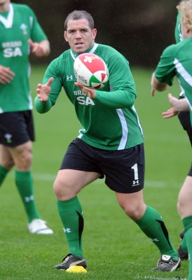 02.11.09 - Wales Rugby Training Paul James takes part in a training session ahead of his sides match against the New Zealand All Blacks on Saturday 