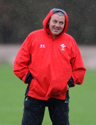02.11.09 - Wales Rugby Training Head Coach Warren Gatland at a training session ahead of his sides match against the New Zealand All Blacks on Saturday 