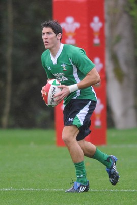 02.11.09 - Wales Rugby Training James Hook in action during training. 