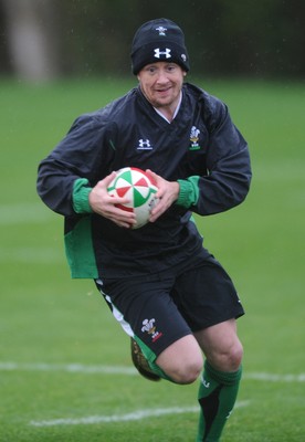 02.11.09 - Wales Rugby Training Shane Williams in action during training. 