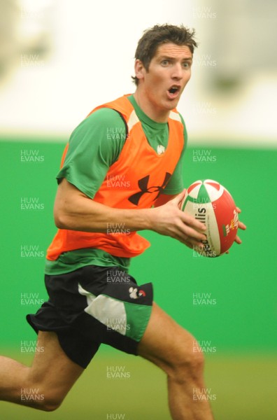 02.11.09 - Wales Rugby Training - James Hook in action during training. 