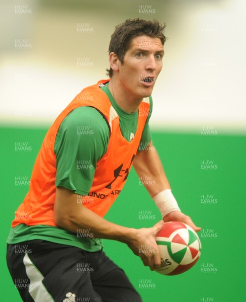 02.11.09 - Wales Rugby Training - James Hook in action during training. 