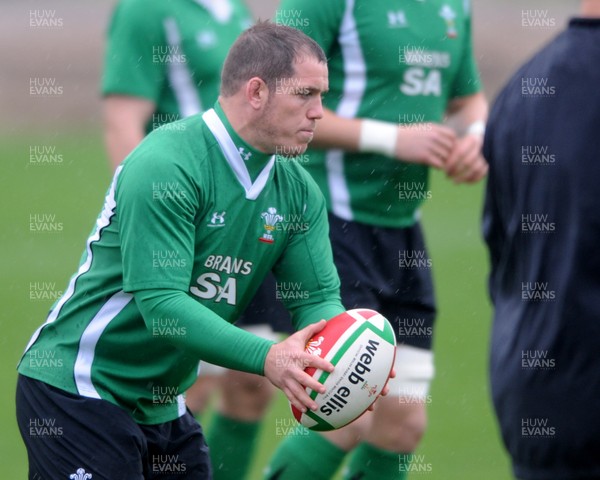 02.11.09 - Wales Rugby Training Paul James takes part in a training session ahead of his sides match against the New Zealand All Blacks on Saturday 
