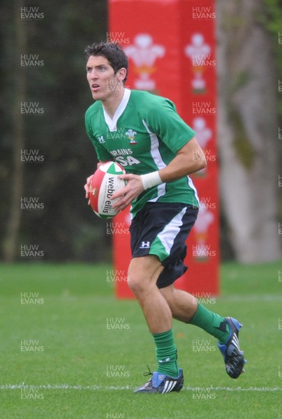 02.11.09 - Wales Rugby Training James Hook in action during training. 