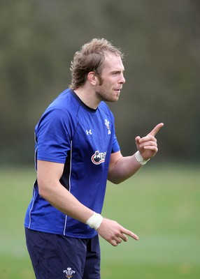 02.11.10. Wales Rugby Training... Alun Wyn Jones during training.. 