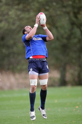 02.11.10. Wales Rugby Training... Jonathan Thomas during training.. 