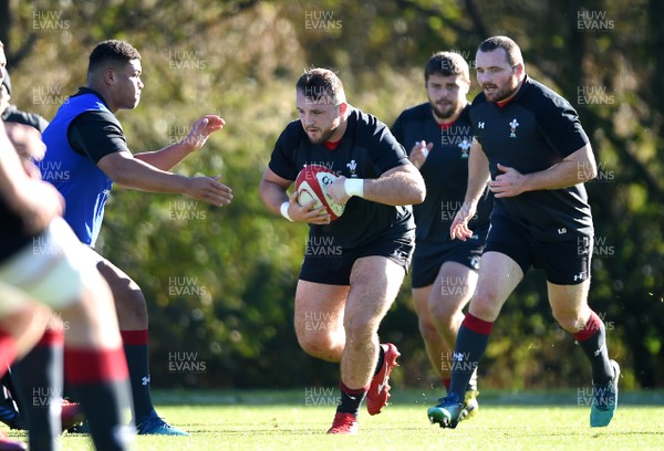 021118 - Wales Rugby Training - Dillon Lewis during training