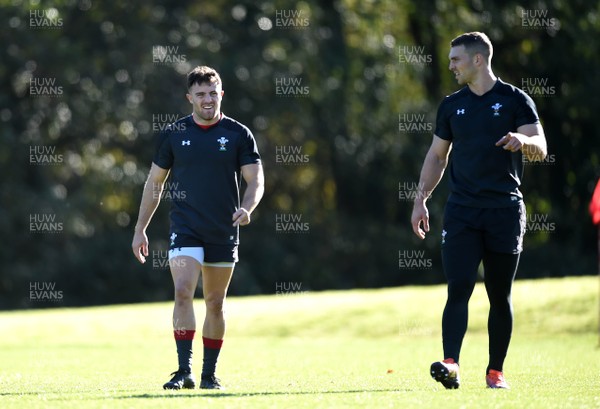 021118 - Wales Rugby Training - Luke Morgan and George North during training