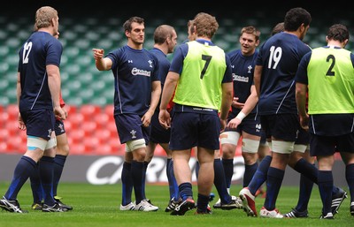 02.12.11 - Wales Rugby Training - Sam Warburton during training. 